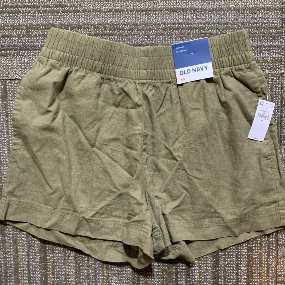 Old Navy Women's High Waist Olive Shorts